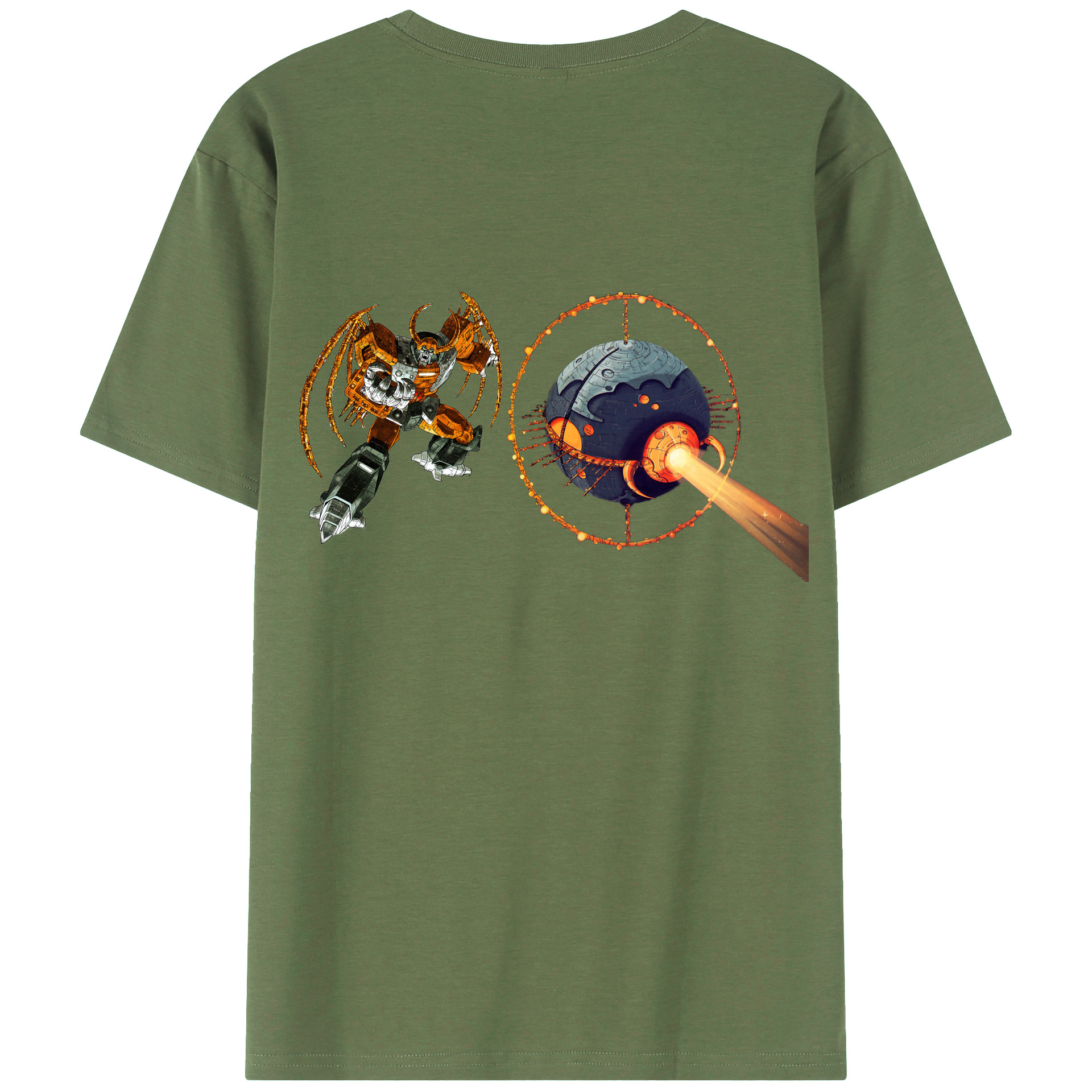 （画像用）  綿100％ メンズ半袖Tシャツ（バックプリント） 通気性